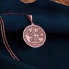 Rose Gold Buné Sigil Pendant: An elegant talisman showcasing the Goetic seal of Duchess Bune (Bim), perfect for attracting success and abundance.