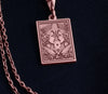 Rose gold Ace of Queens pendant highlighting two queens in a romantic design, perfect for LGBTQ+ pride and sapphic love representation