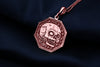 14K Solid Gold Vanitas Memento Mori Necklace, Memento Mori Vivere Gold Medallion,Silver Memento Mori Vivere Rose Gold Charm Locked Pendant