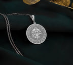 Silver Norse Mythology Necklace, Viking Amulet, Thor's Hammer Pendant, Mjolnir Necklace, Valkyrie Charm, Silver Nordic Jewelry, Pagan Rune Necklace, Norse Warrior Gift, Handmade Silver Viking Pendant
