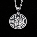 Flower of Life Pendant Necklace - Sacred Geometry Amulet - 925 Sterling Silver