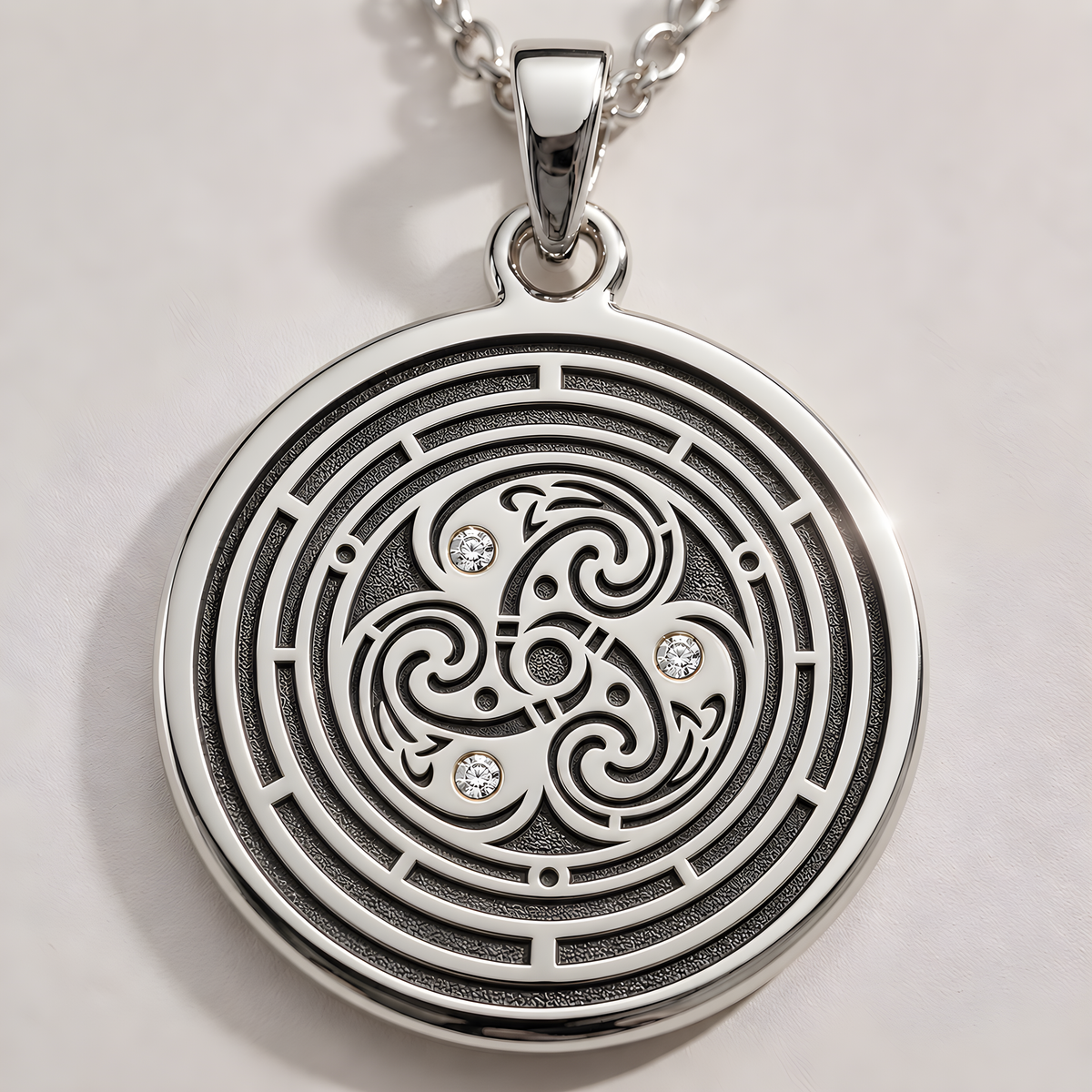 Flower of Life Sacred Geometry Pendant - 925 Sterling Silver