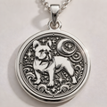 French Bulldog Spirit Animal Pendant - 925 Sterling Silver