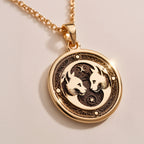 Gemini Twin Cats Zodiac Charm | Silver & Plated Options - Astrological Sign Personality Gift - Görsel 2, 14k gemini Necklace