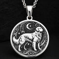 Golden Retriever Medallion - 925 Sterling Silver