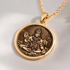 Hanuman God Necklace: with bajrangbali monkey god amulet talisman spiritual - View 214