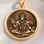 Hanuman God Necklace: with bajrangbali monkey god amulet talisman spiritual - View 214