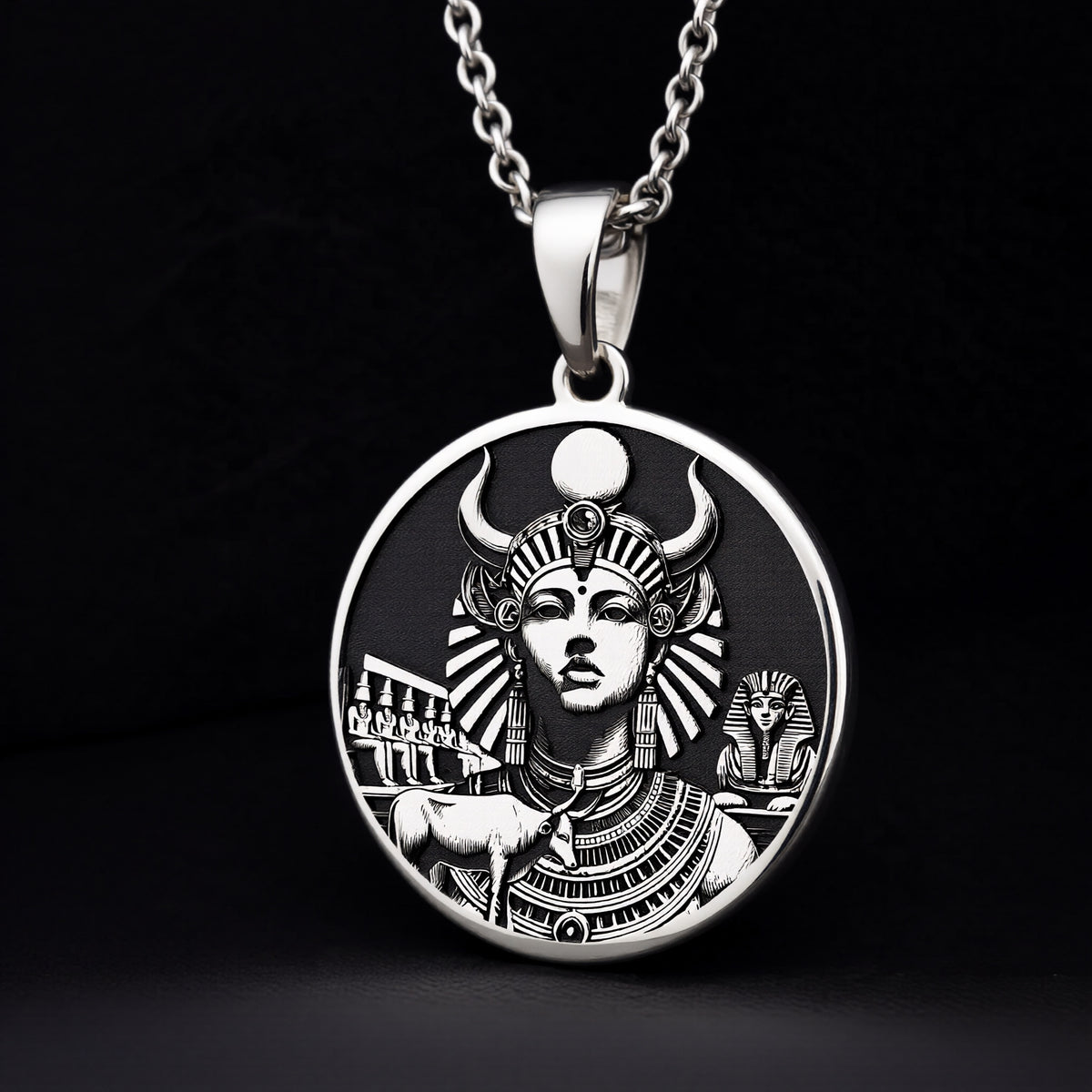 Silver Hathor necklace
Hathor silver pendant
Egyptian silver charm
Goddess silver necklace
Silver Egyptian jewelry
Hathor silver charm
Silver mythology charm
Silver goddess pendant
Silver Egyptian pendant
Hathor silver jewelry
