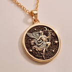 Hermes Medallion Pendant - Ancient Mythology History Gift - Görsel 2, 14k gold hermes