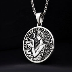 Hygieia Goddess Necklace - 925 Sterling Silver