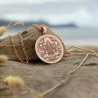 Tengri God Turkic Sky Wolf Pendant | Silver & Plated Options - Ancient Mythology Divine Celestial Protection