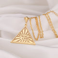 Eye of Horus Protection Talisman Pendant - 14K Solid Gold