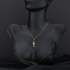 Ankh Necklace: 14K Gold with ankh necklace gold ankh talisman amulet collectible - View 102