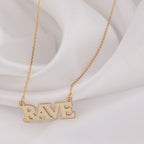 Rave Necklace: 14K Gold with rave necklace silver rave necklace talisman amulet amulet - View 207