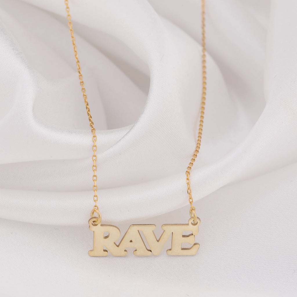 Rave Necklace: 14K Gold with rave necklace silver rave necklace talisman amulet amulet - View 200