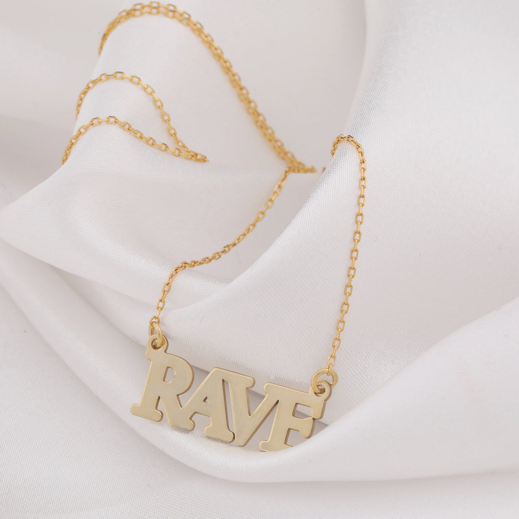Rave Necklace: 14K Gold with rave necklace silver rave necklace talisman amulet amulet - View 153
