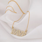 Rave Necklace: 14K Gold with rave necklace silver rave necklace talisman amulet amulet - View 153