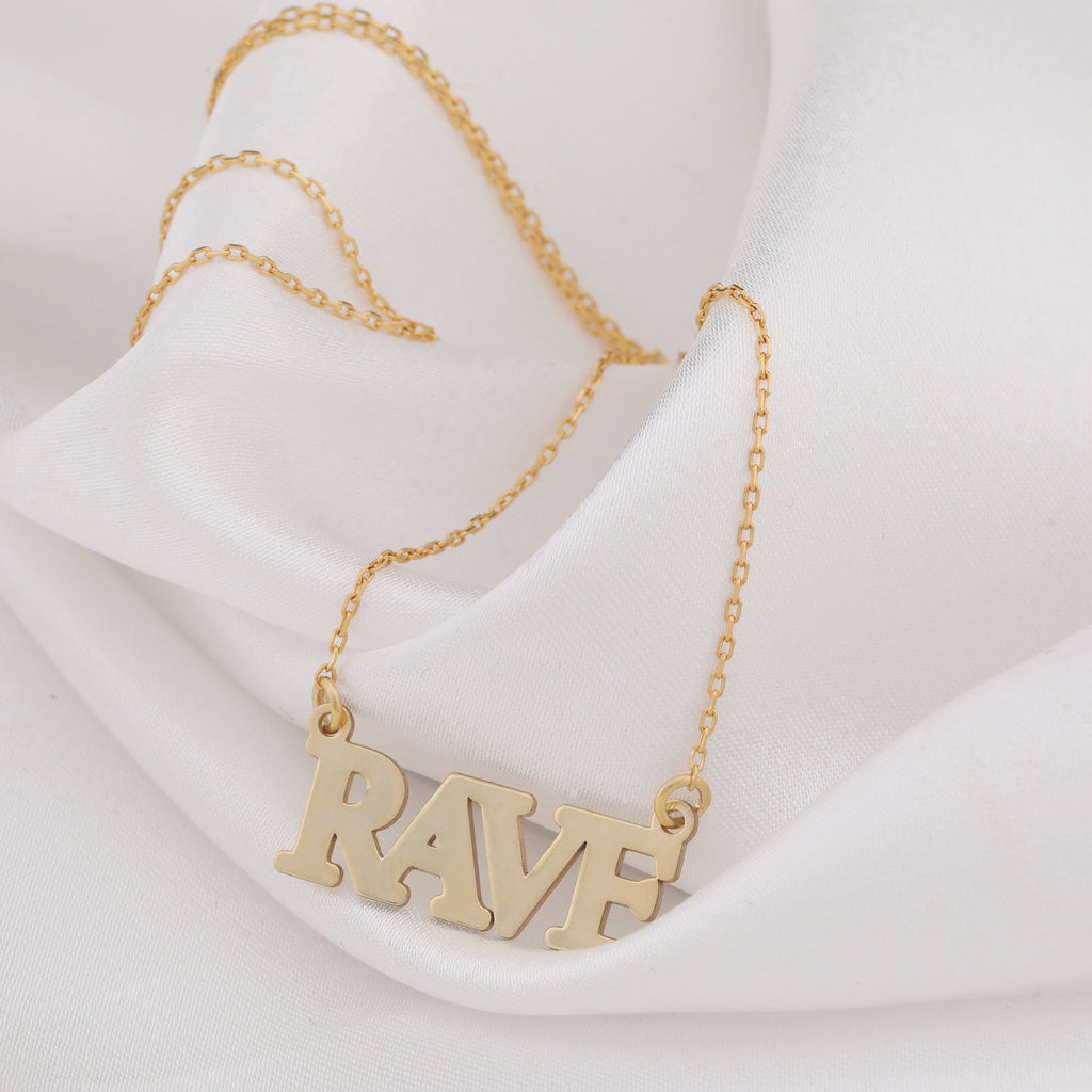 Rave Necklace: 14K Gold with rave necklace silver rave necklace talisman amulet amulet - View 153