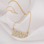 Rave Necklace: 14K Gold with rave necklace silver rave necklace talisman amulet amulet - View 153