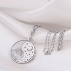 Sun and Moon Necklace: 14K Gold with celestial gift silver celestial talisman amulet - View 200