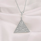 Eye of Horus Necklace: 14K Gold with eye of horus pendant charm horus talisman amulet - View 102