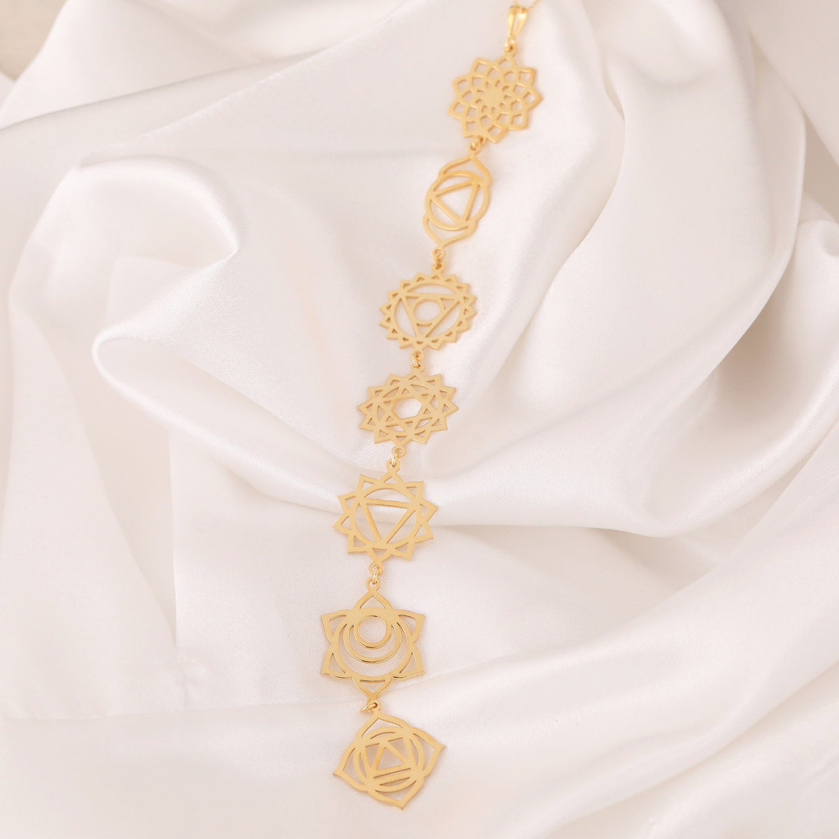 7 Chakra Necklace: 14K Gold with 7 chakra necklace reiki healing gift talisman amulet - View 30