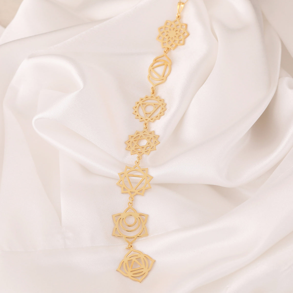 7 Chakra Necklace: 14K Gold with 7 chakra necklace reiki healing talisman amulet - View 30