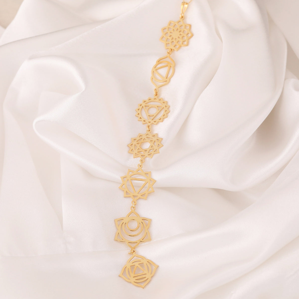 7 Chakra Necklace: 14K Gold with 7 chakra necklace reiki healing gift talisman amulet - View 30