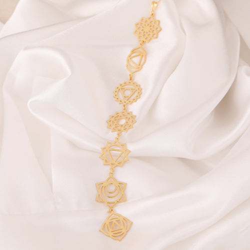 7 Chakra Necklace: 14K Gold with 7 chakra necklace reiki healing gift talisman amulet - View 30