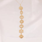7 Chakra Necklace: 14K Gold with 7 chakra necklace reiki healing gift talisman amulet - View 28