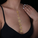 7 Chakra Necklace: 14K Gold with 7 chakra necklace reiki healing talisman amulet - View 6