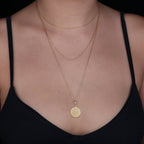 Aztec Calendar Necklace: 14K Gold with aztec sun stone mayan medallion amulet talisman - View 200