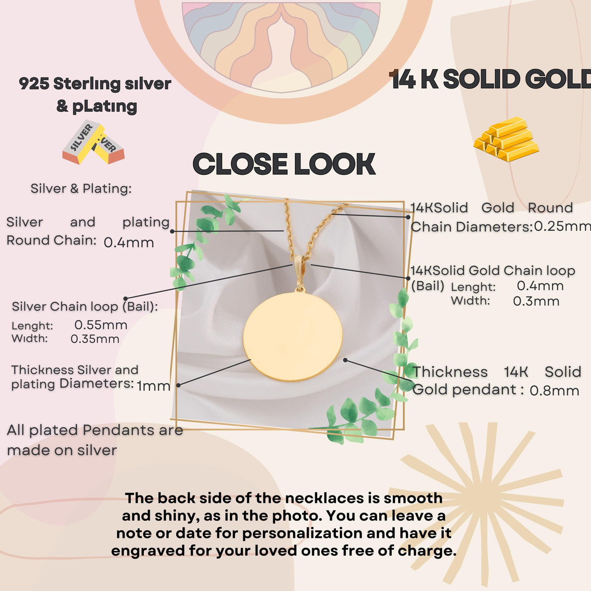 Lotus Flower Necklace: 14K Gold with lotus flower yoga talisman amulet collectible - View 214