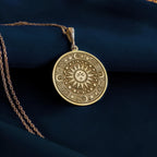 Sun Necklace: 14K Gold with gold sun necklace silver sun pendant talisman amulet - View 158