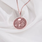 Skull Necklace: 14K Gold with memento mori goth macabre talisman occult amulet talisman - View 158