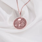 Skull Necklace: 14K Gold with memento mori goth macabre talisman occult amulet talisman - View 158