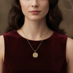 Lakshmi Yantra Necklace: 14K Gold with wealth goddess abundance amulet talisman spiritual - View 102