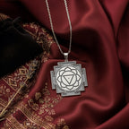 Tara Yantra Pendant: 14K Gold with tara yantra sacred geometry amulet talisman collectible - View 214