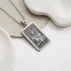 Don Quixote Necklace: 14K Gold, Spanish Knight Coin, Dreamer Jewelry - View 4