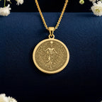 Apollo Pendant Necklace: 14K Gold, Music God Charm, Greek Myth Jewelry - View 214