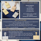 Virgo Necklace: 14K Gold Tarot Card Astrology Pendant - View 8