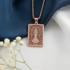 Pisces Necklace: 14K Gold Astrology Tarot Card Pendant - View 7