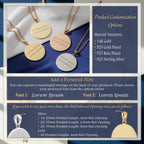 Personalized Ophelia Pendant Necklaces: 14K Solid Gold Shakespeare Medallion, Dainty Literary Jewelry - View 8