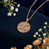 Lady Godiva Pendant Necklace: 14K Gold, Horse Rider Coin, Legend Jewelry - View 5