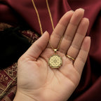 Kamala Yantra Necklace: 14K Gold with protection amulet kamala yantra amulet talisman - View 200
