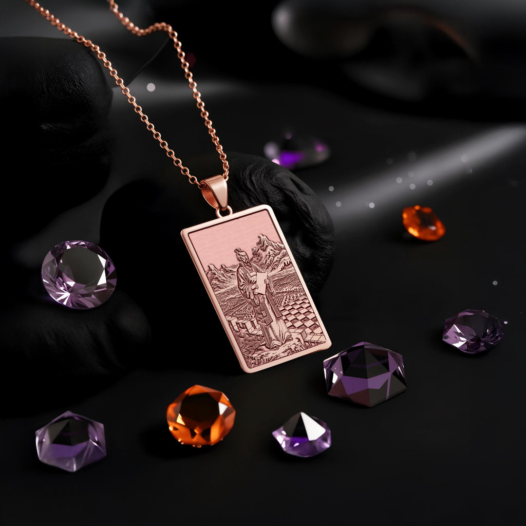 Sun Tzu Pendant Necklace: 14K Gold, Art of War Coin, Military Jewelry - View 5