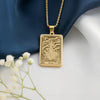 Aries Necklace: 14K Gold Tarot Card Astrology Pendant - View 214