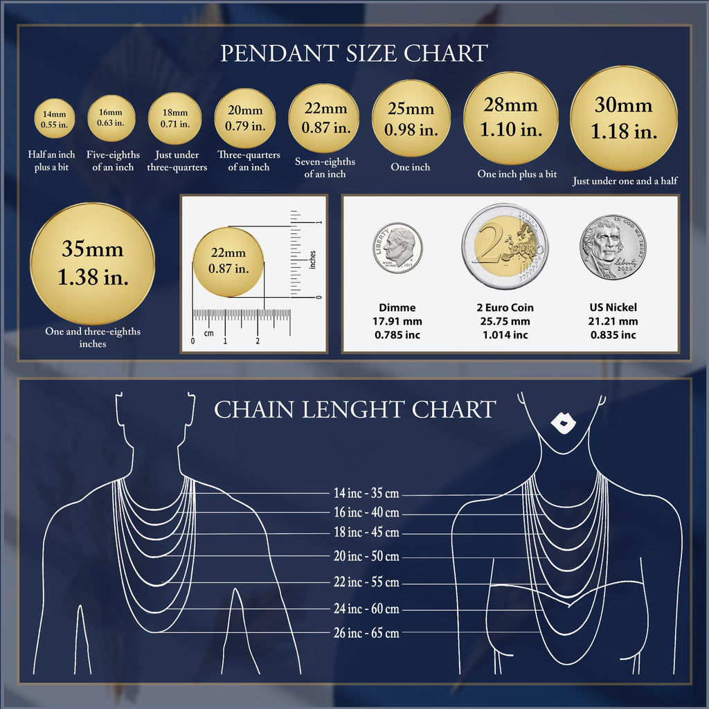 Three Wise Men Necklace: 14K Gold, Nativity Magi, Christian Jewelry - View 7