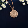Forest Fairy Necklace: 14K Gold, Woodland Nymph Coin Pendant, Nature Fantasy Jewelry - View 6