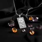 Lily Pendant Necklace: 14K Gold, May Birth Flower Charm, Floral Cottagecore Jewelry - View 3